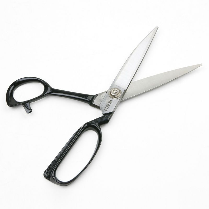 菊次郎 洋裁鋏 200mm 白紙鋼 開き