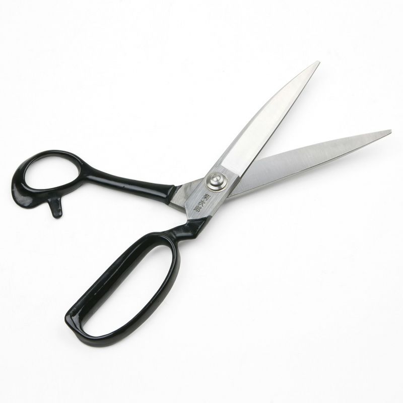 菊次郎 洋裁鋏 240mm 白紙鋼 左利き用(足左) 開き