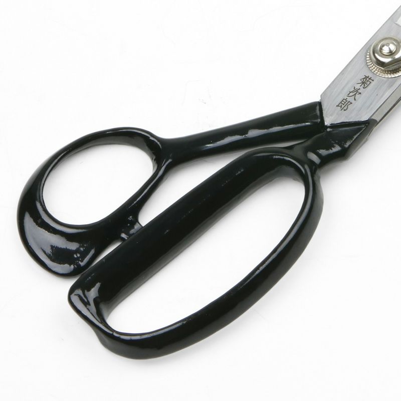 菊次郎 洋裁鋏 200mm 白紙鋼 左利き用(足左) ハンドル