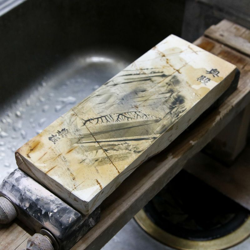 京都 天然砥石 奥殿 巣板6 仕上げ砥石 砥ぎ汁