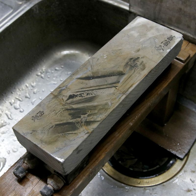 京都 天然砥石 菖蒲谷 内曇1 仕上げ砥石 砥ぎ汁