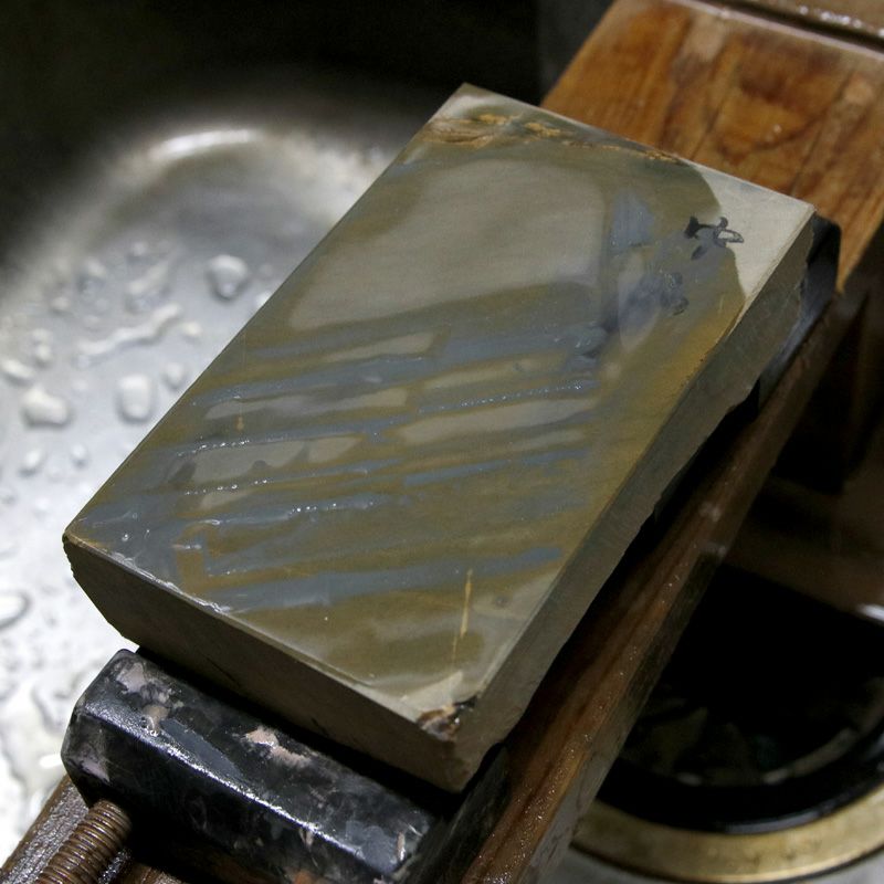京都 天然砥石 中山 戸前2 仕上げ砥石 砥ぎ汁