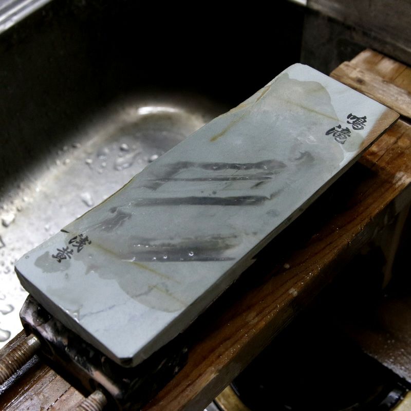 京都 天然砥石 鳴滝 水浅黄3 仕上げ砥石 砥ぎ汁