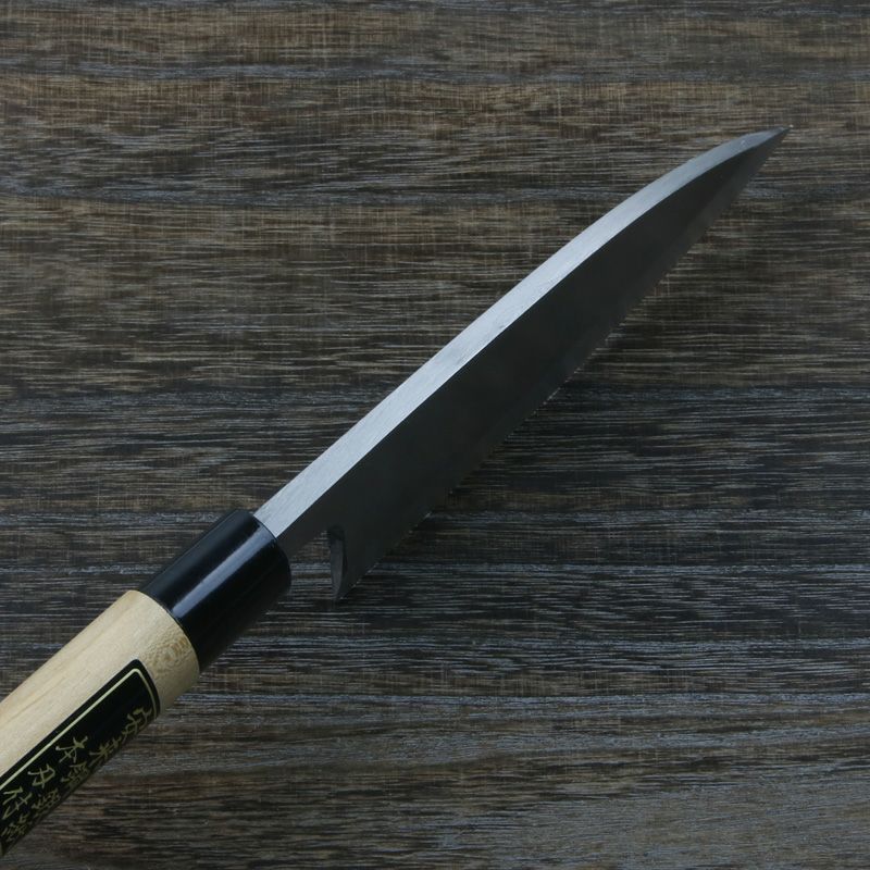 出刃包丁 片刃 150mm 銀三ステンレス 桜柄 一般家庭用 規格外品 峰