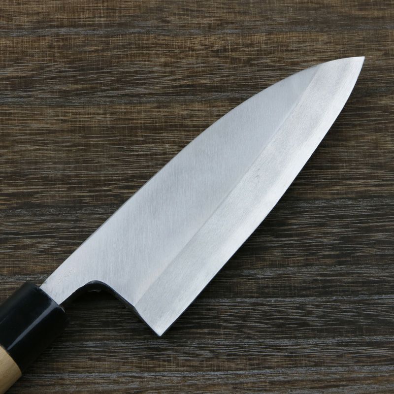 出刃包丁 片刃 150mm 銀三ステンレス 桜柄 一般家庭用 規格外品 刃