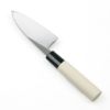 美貴久 小出刃包丁 片刃 105mm 白紙2号 鋼付 槌目仕上げ 左利き用 裏
