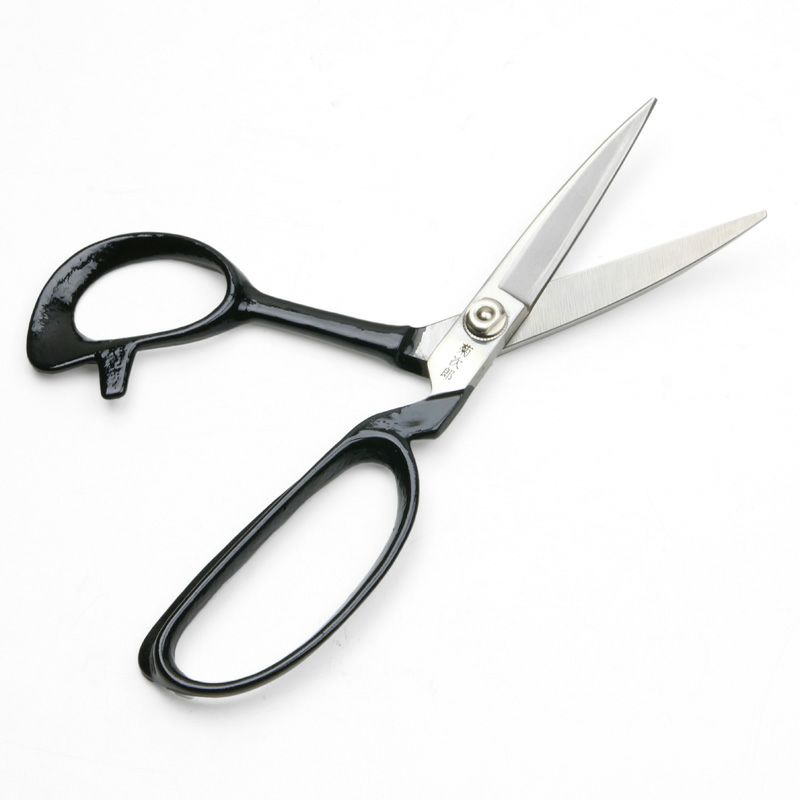 菊次郎 細工鋏 190mm 右曲り 白紙2号 開き