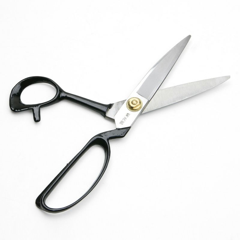 菊次郎 ゴム切鋏 220mm 直 鋼製 開き