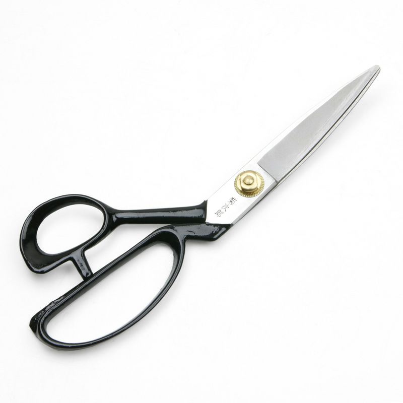 菊次郎 ゴム切鋏 220mm 右曲り 鋼製 全体