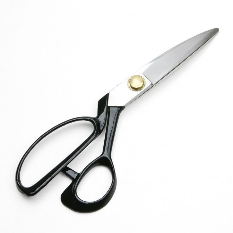 菊次郎 ゴム切鋏 220mm 右曲り 鋼製 裏