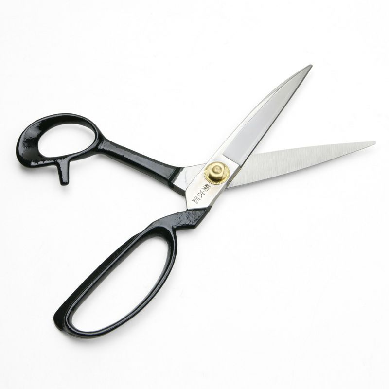 菊次郎 ゴム切鋏 220mm 直 白紙1号 開き