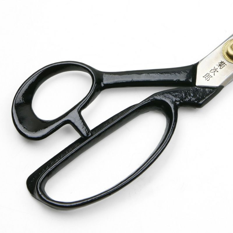 菊次郎 ゴム切鋏 220mm 直 白紙1号 ハンドル