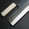 そば切り包丁 片刃 330mm 黒打ち仕上げ ロープ巻き 刃先