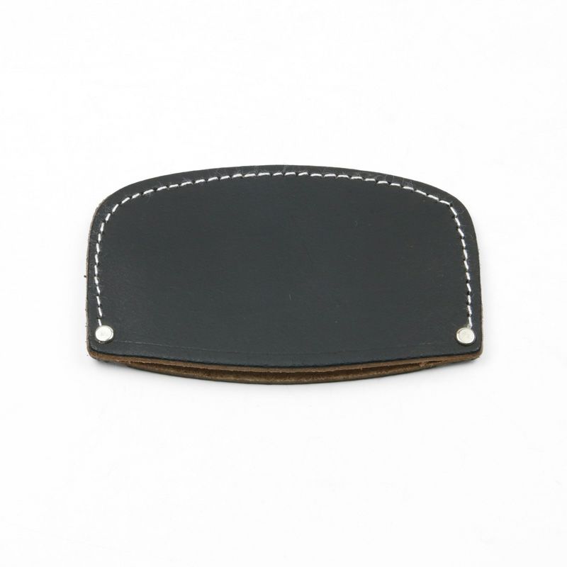 越後鉈鍛冶 味方屋作 両刃首曲り 桜柄 刃当て付ナタ ケース